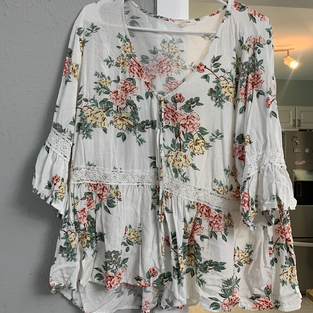 Floral top.